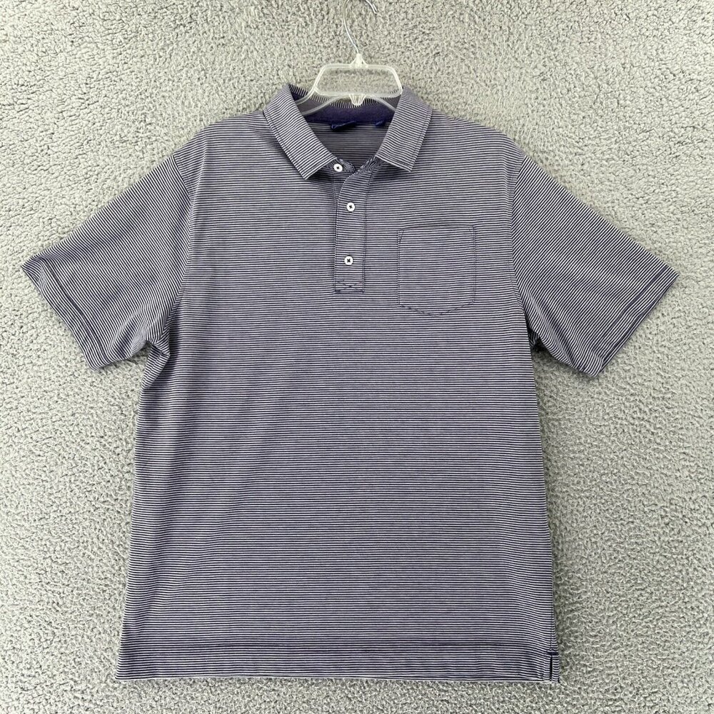 FootJoy FJ Mens Casual Golf Shirt Sleeve Polo Size Large Multicolor Stripe Golf